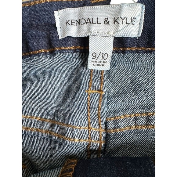 Kendall Kylie Jeans Kurvy Mid Rise Baby Boot Jean Size 9/10 Dark Wash - Picture 11 of 13